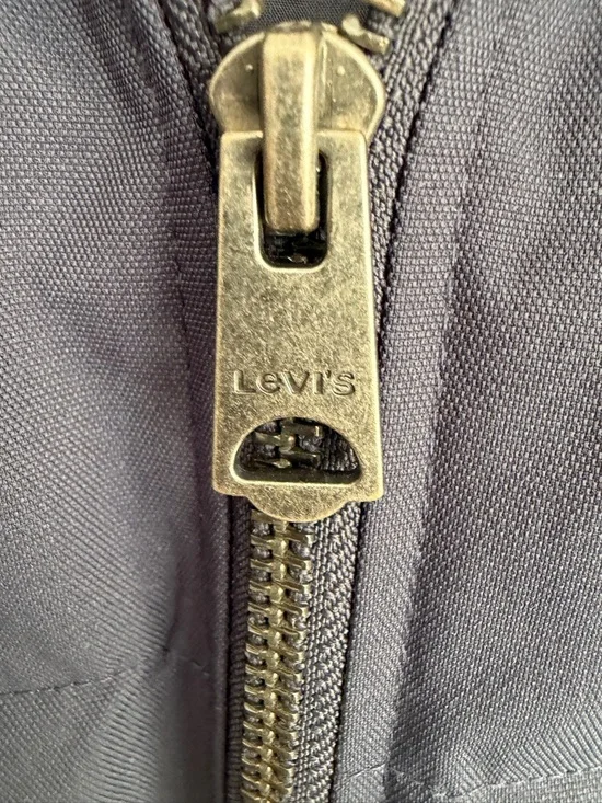 Levi’s Hooded Quilted Puffer Jacket – Navy – Bomber Style – Size S - NWT - Picture 6 of 15